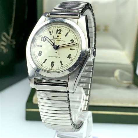 rolex perpetual bubbleback steel 1940|vintage rolex oyster perpetual bubbleback.